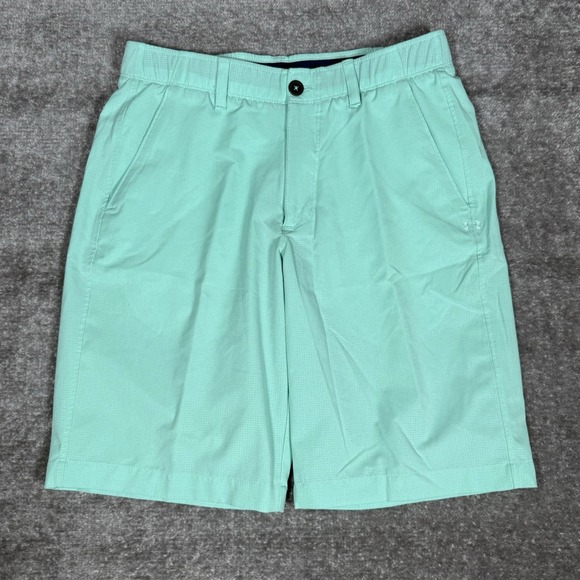 Under Armour UA Match Play Shorts Men's 32 Green‎ HeatGear Loose Golf - Picture 1 of 8